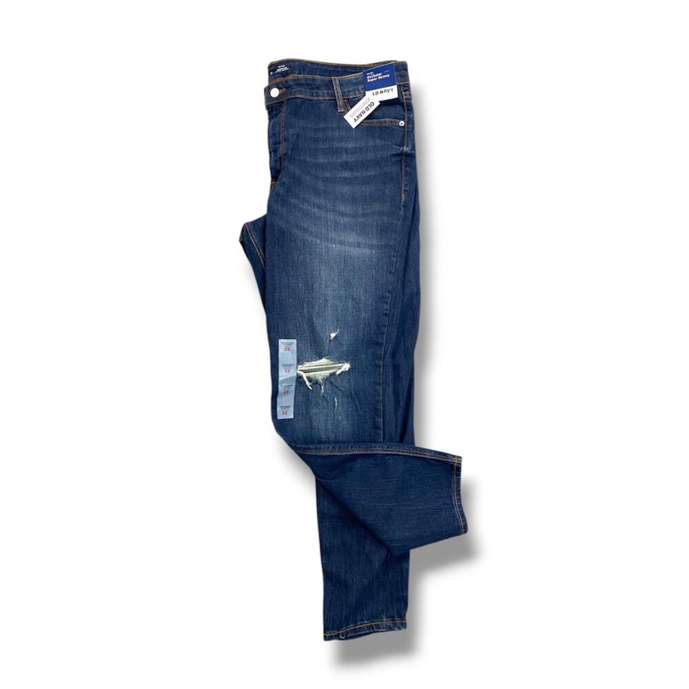 22 Old Navy Womens Plus Size New Jeans Distressed Rockstar Super Skinny Mid-Rise